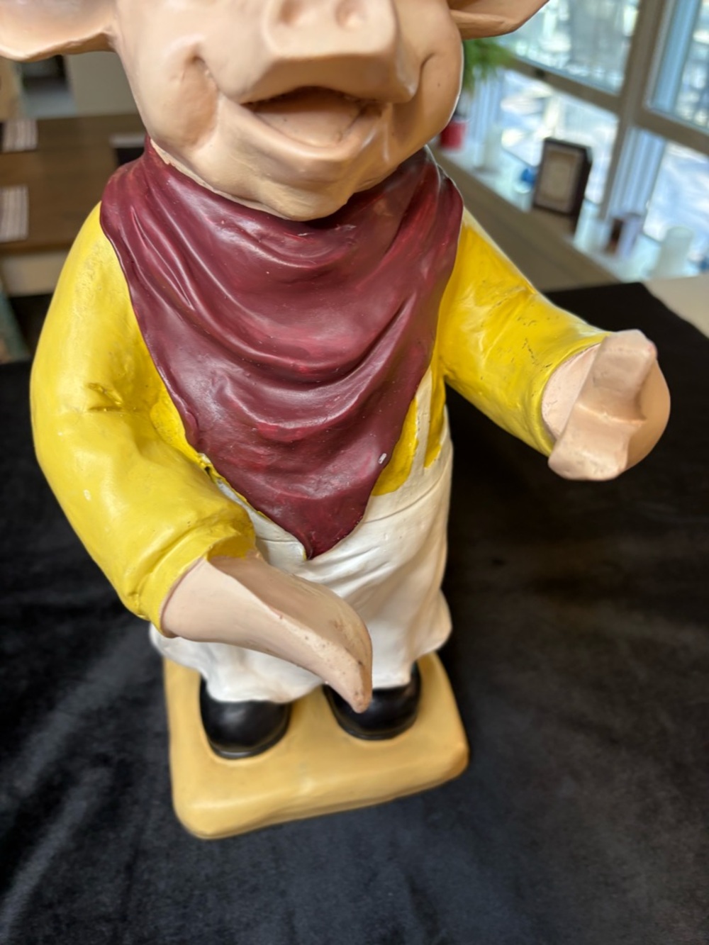 Decorative French Bistro Chef Pug Statue - Picture 3 of 11